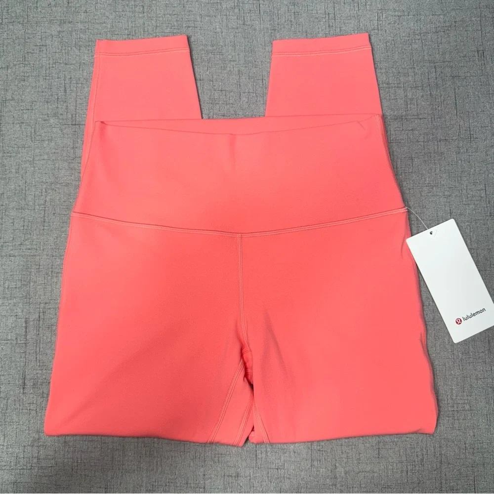 Lululemon Align High Rise Pant Leggings Raspberry Cream 8 10 NWT